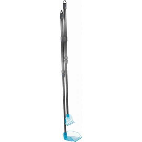 Rehaga prügikast, 57-102 cm, hall/sinine