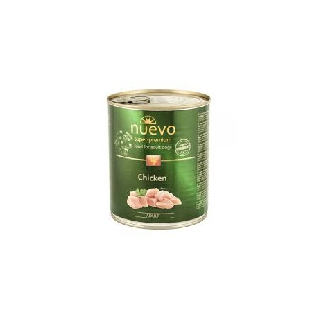 Täisväärtuslik (märg)toit NUEVO Dog Adult Chicken 800g