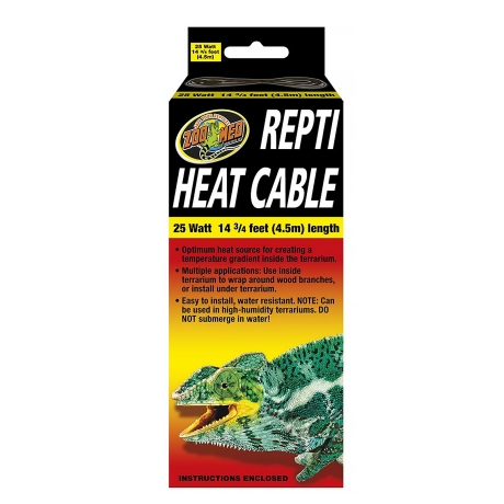 ZOOMED Repti Heat Cable 25W - нагревательный кабель 4,5 м