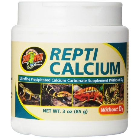 ZOOMED Repti Calcium 85 г - для рептилий и амфибий без вит. D3